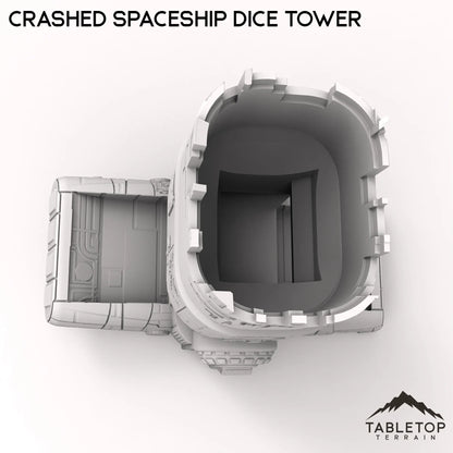 Crashed Spaceship Dice Tower