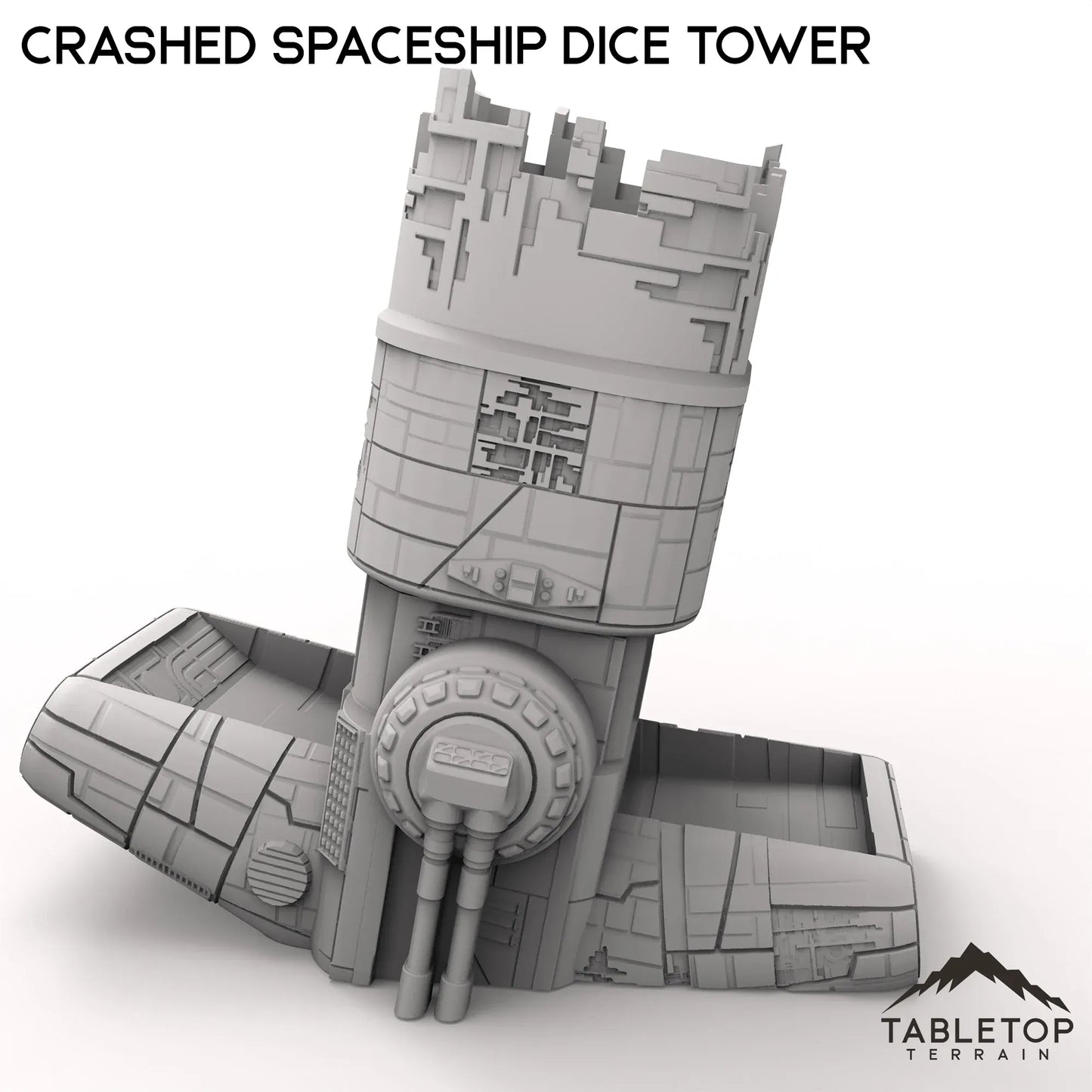 Crashed Spaceship Dice Tower