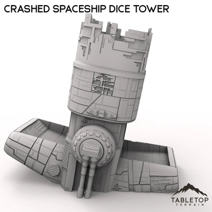 Crashed Spaceship Dice Tower