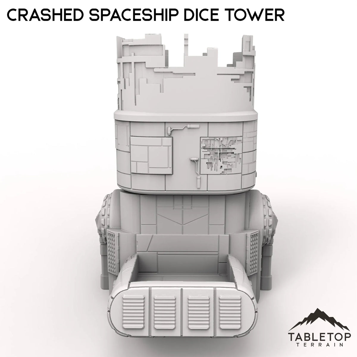 Crashed Spaceship Dice Tower