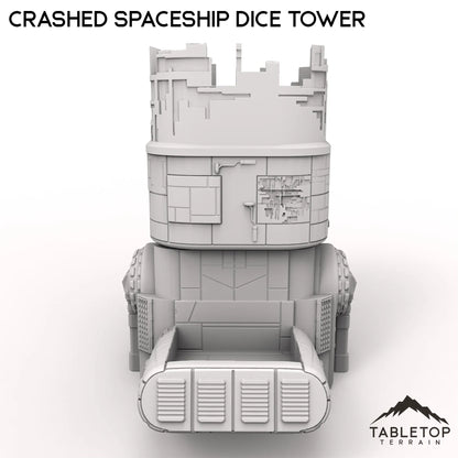 Crashed Spaceship Dice Tower