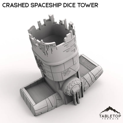 Crashed Spaceship Dice Tower