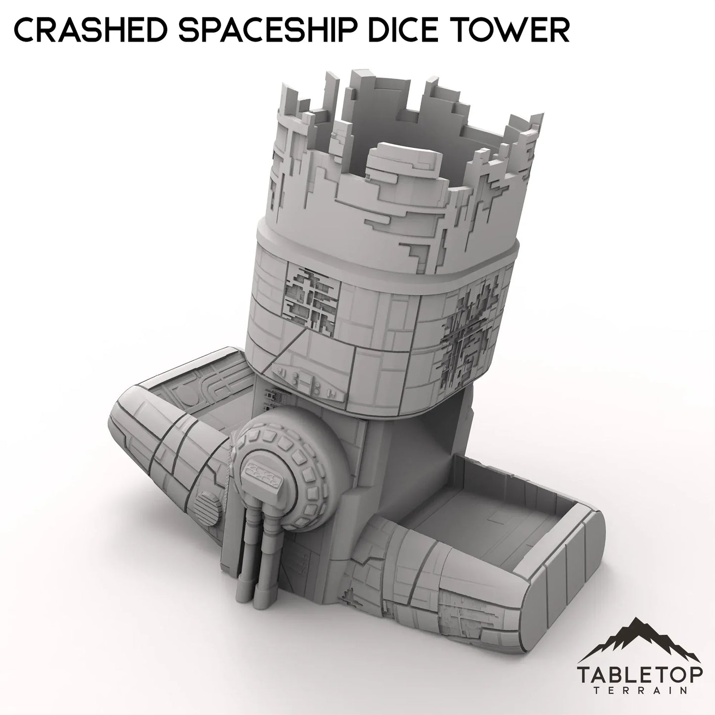 Crashed Spaceship Dice Tower