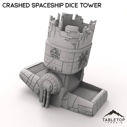 Crashed Spaceship Dice Tower
