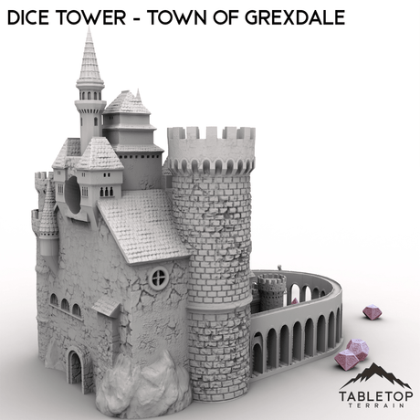 Dice Tower - Town of Grexdale - Fantasy Dice Tower
