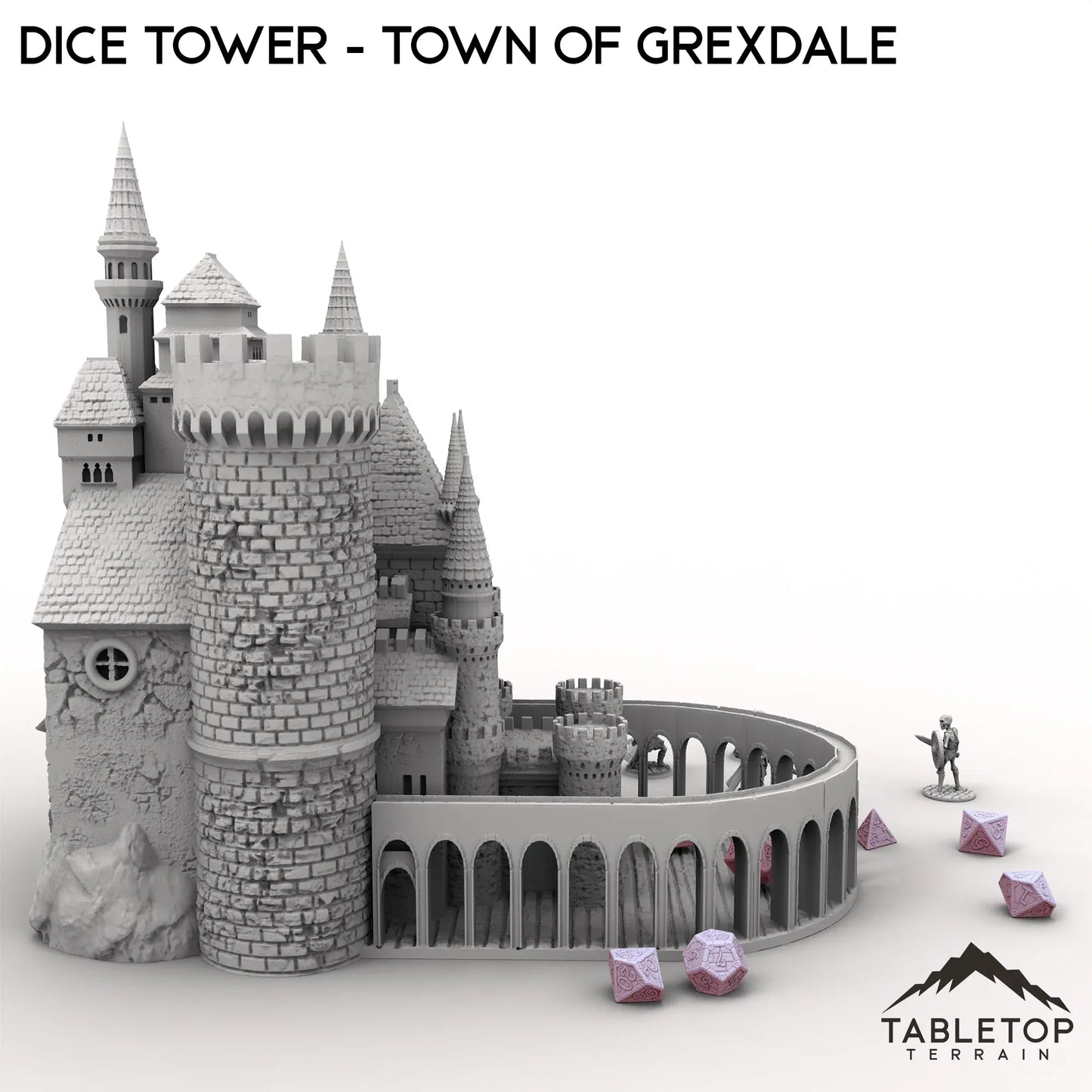 Dice Tower - Town of Grexdale - Fantasy Dice Tower