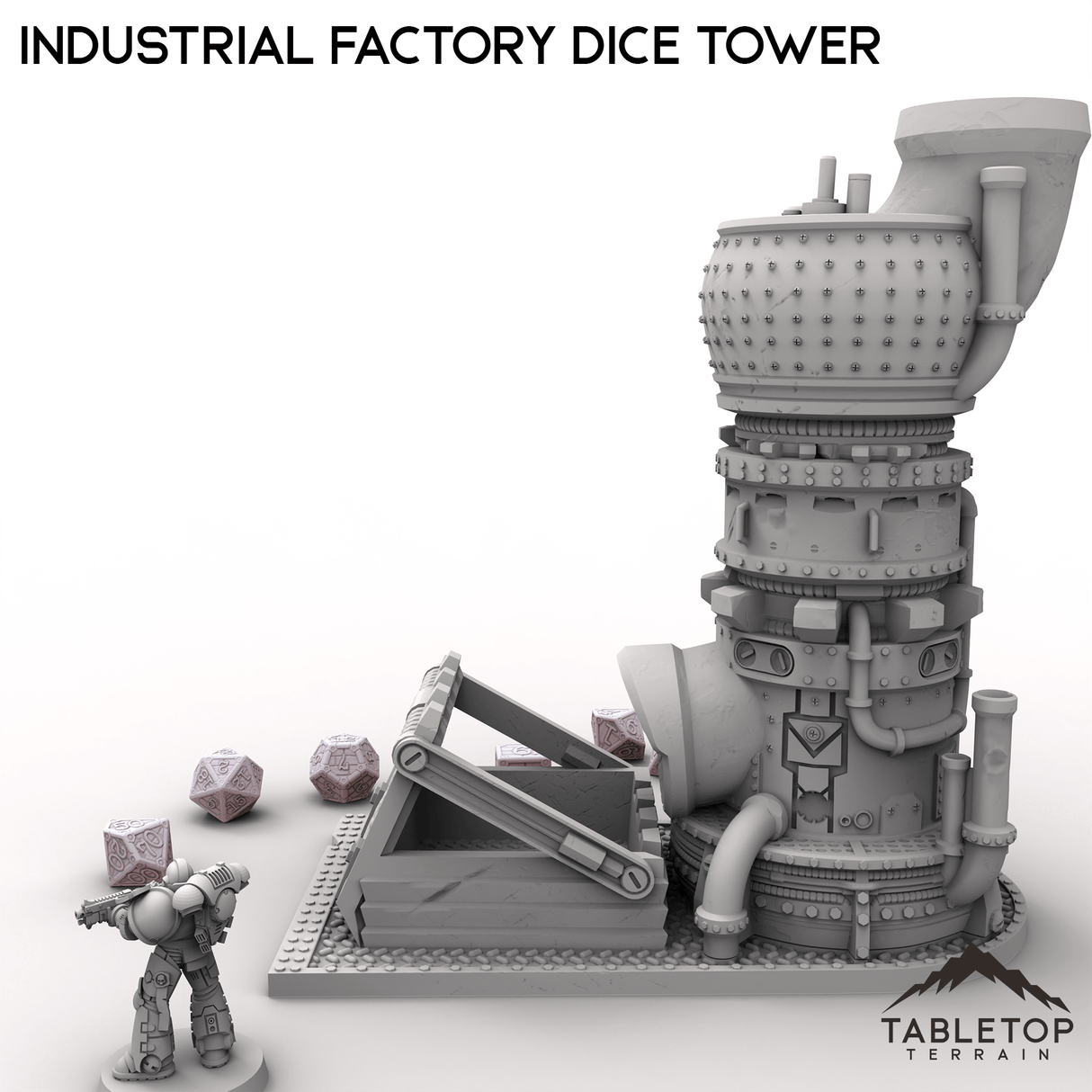 Industrial Factory Dice Tower