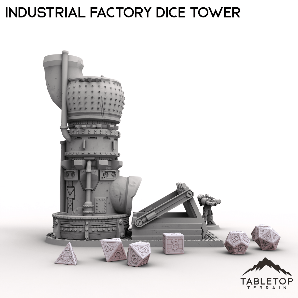 Industrial Factory Dice Tower