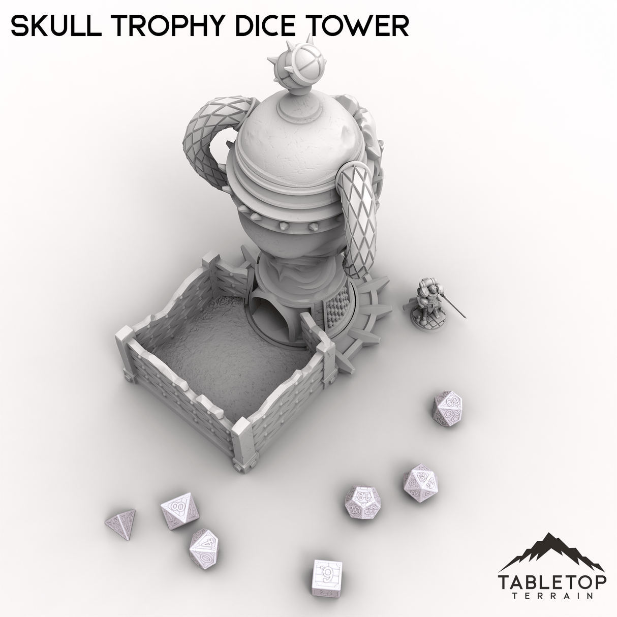 Skull Trophy Dice Tower