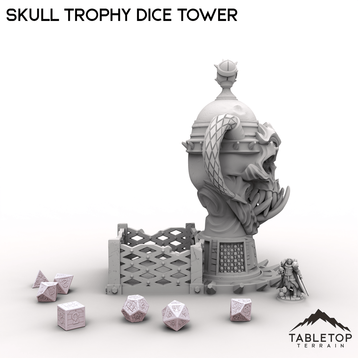 Skull Trophy Dice Tower