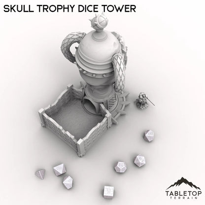 Skull Trophy Dice Tower