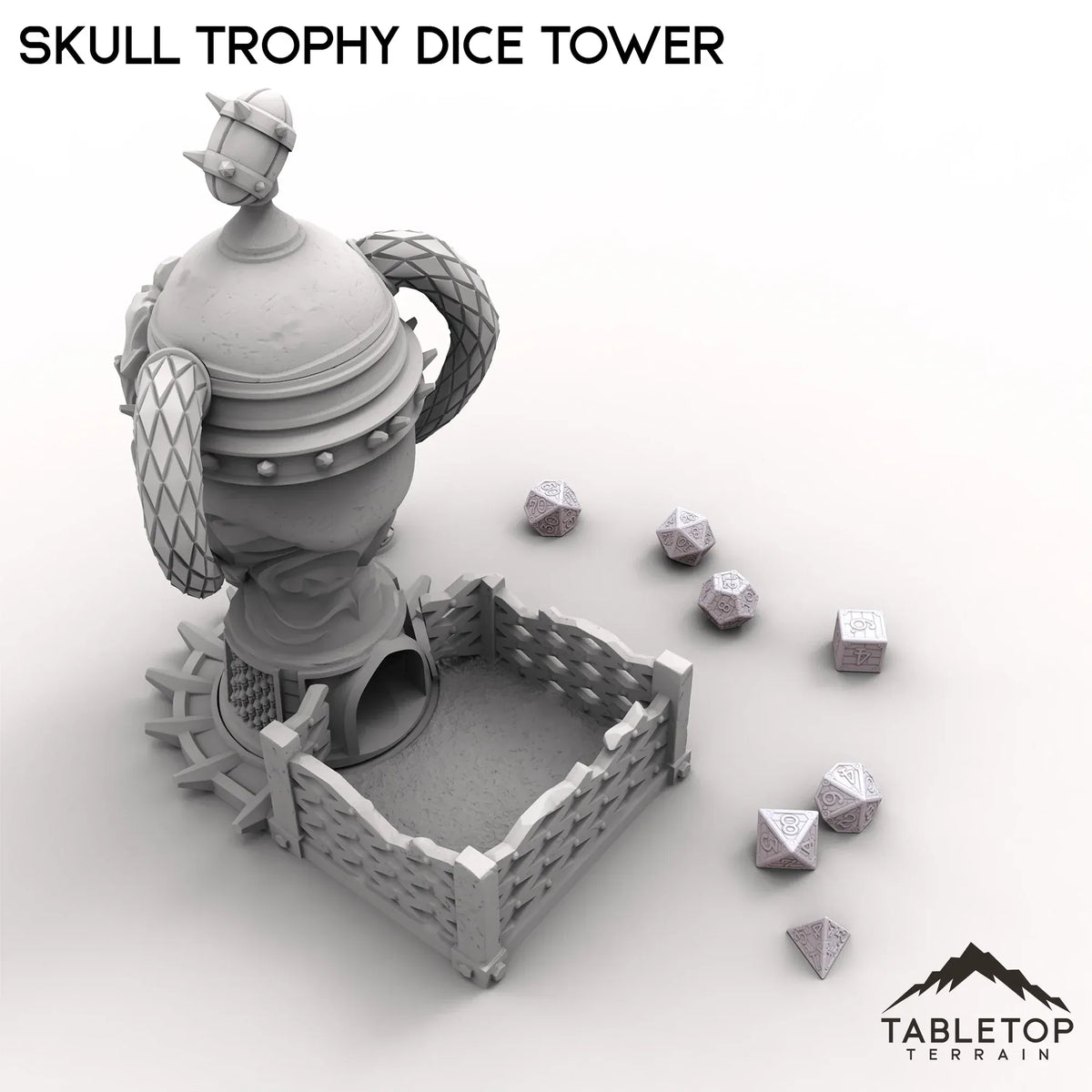 Skull Trophy Dice Tower