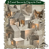 A Cursed Town on the Edge of the Forest - Thematic Dungeon Terrain