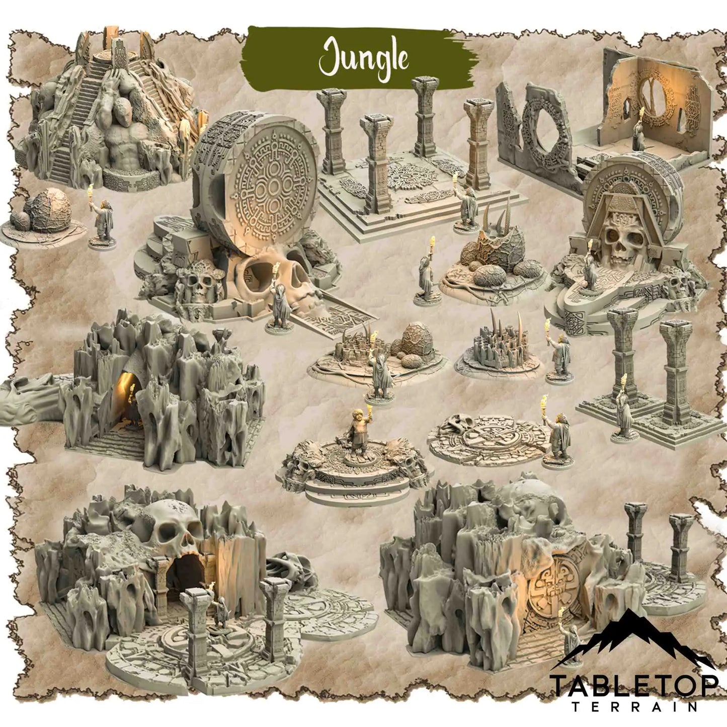 A Trek Through the Jungle - Thematic Dungeon Terrain