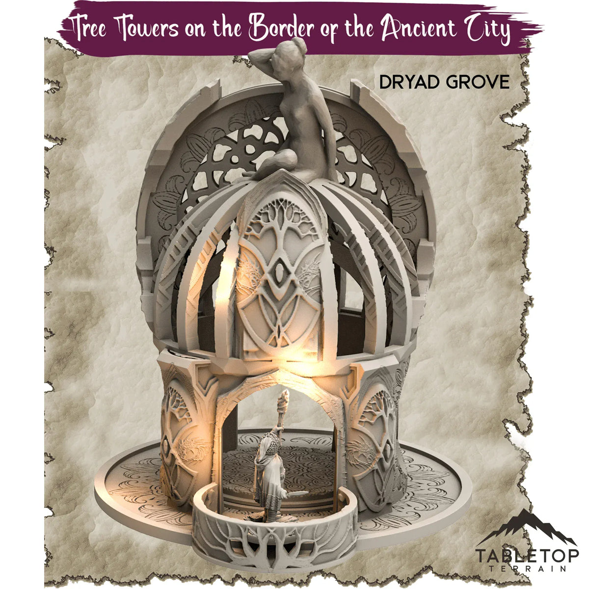 Tree Towers on the Border of the Ancient City - Thematic Dungeon Terrain