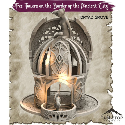 Tree Towers on the Border of the Ancient City - Thematic Dungeon Terrain