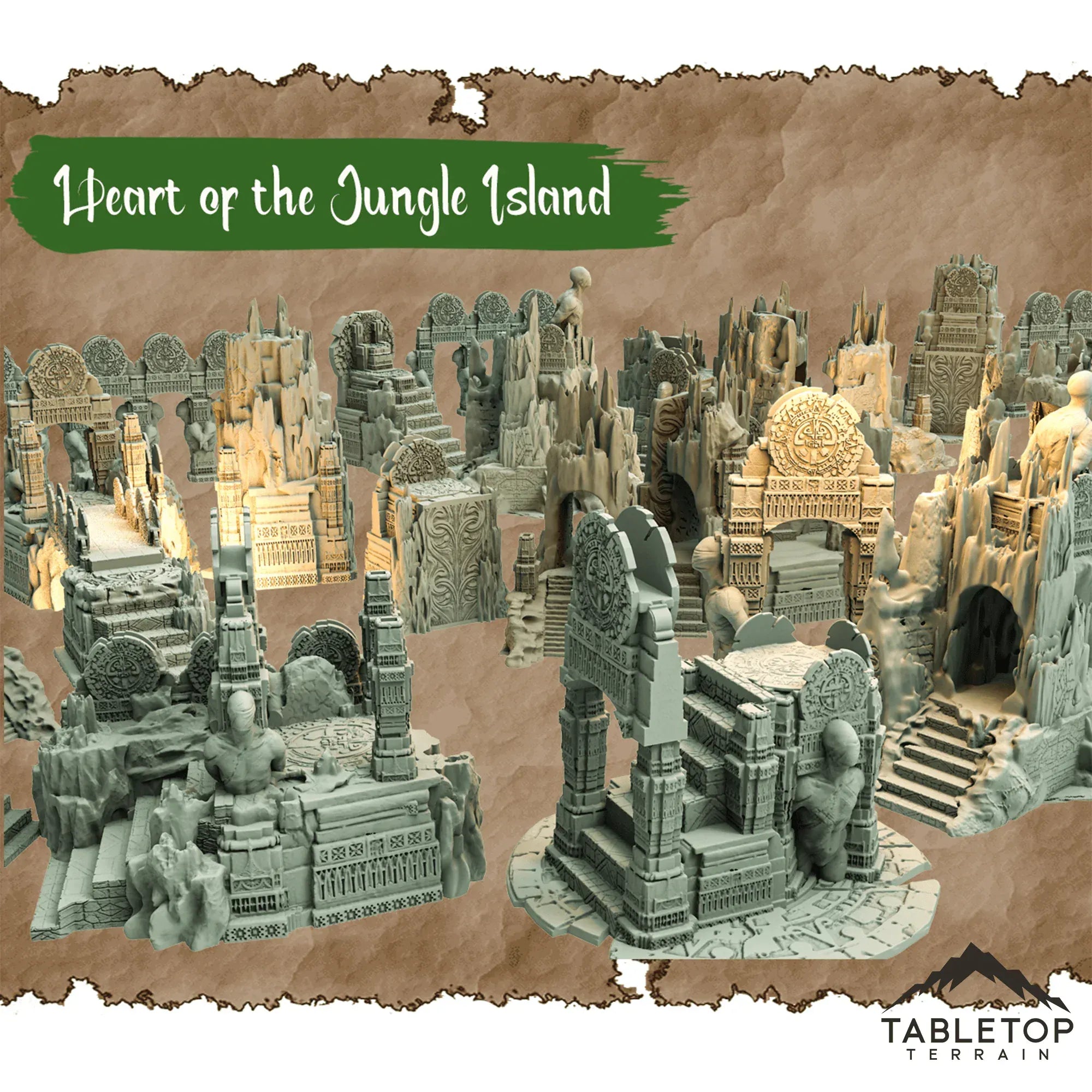 Heart of the Jungle Island - Thematic Dungeon Terrain