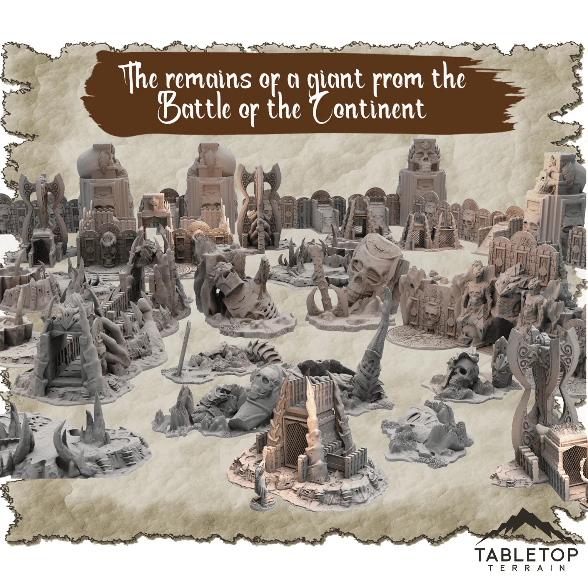 The Remains of a Giant from the Battle of the Continent Dungeon Terrain