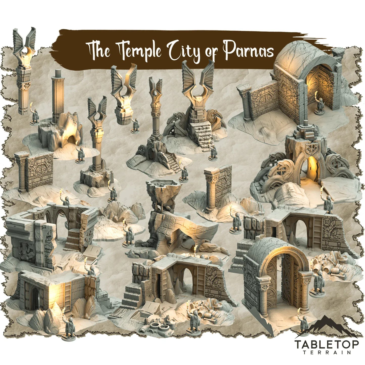 The Temple City of Parnas - Thematic Dungeon Terrain