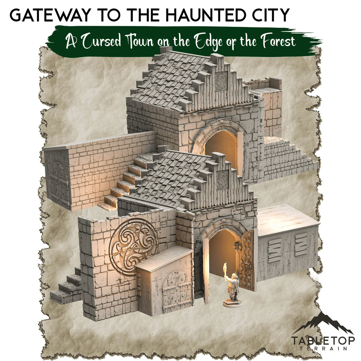 A Cursed Town on the Edge of the Forest - Thematic Dungeon Terrain