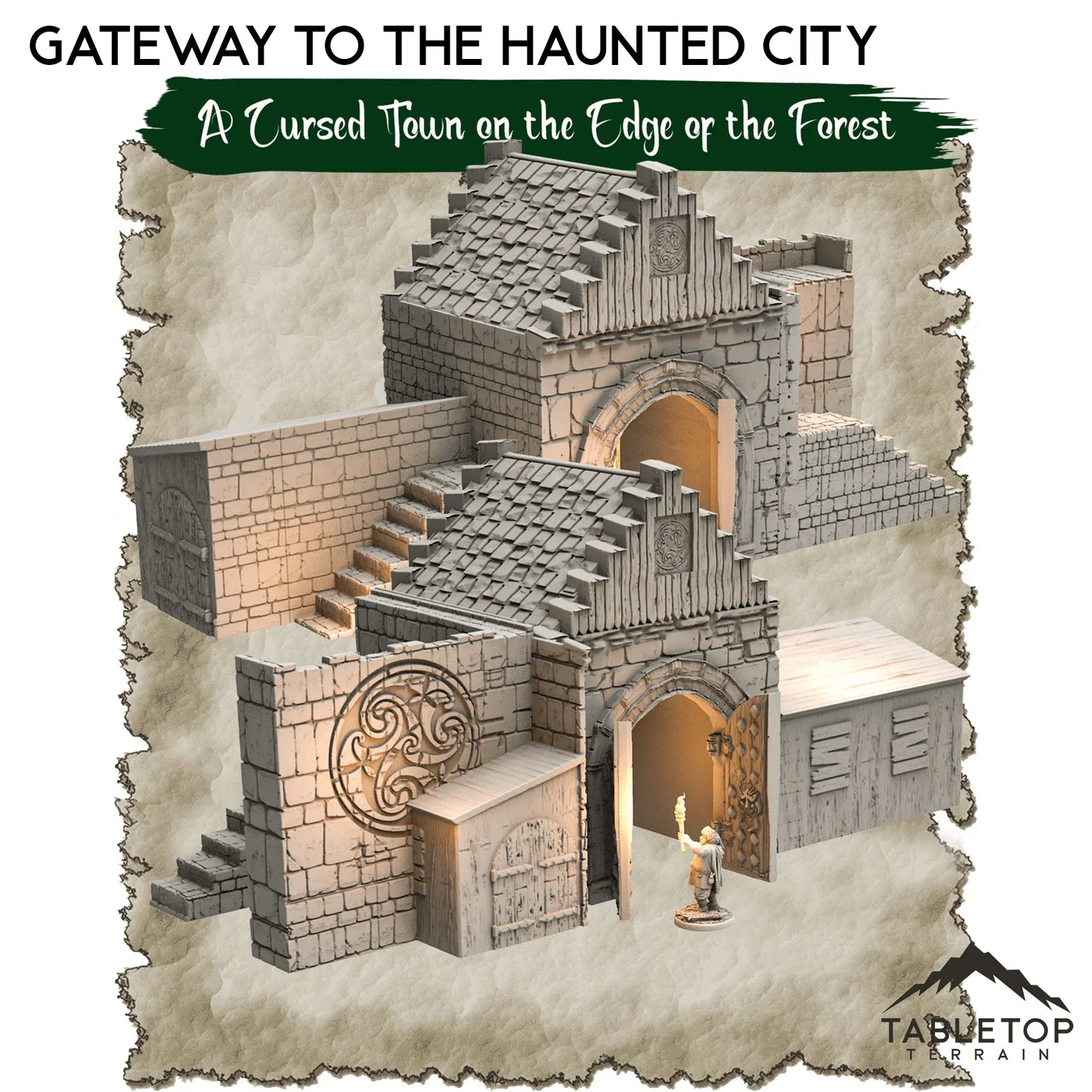 A Cursed Town on the Edge of the Forest - Thematic Dungeon Terrain