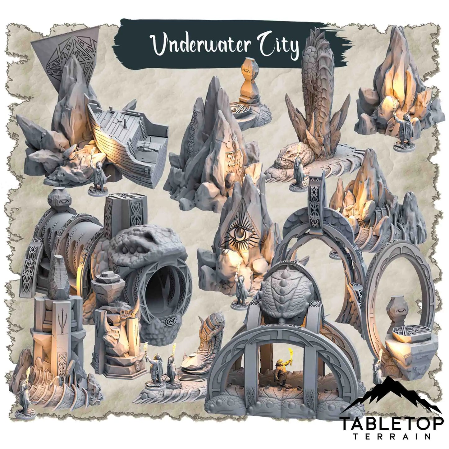 Underwater City - Thematic Dungeon Terrain