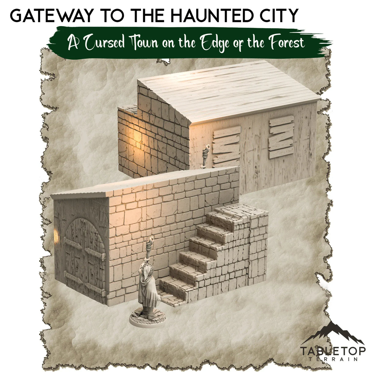 A Cursed Town on the Edge of the Forest - Thematic Dungeon Terrain