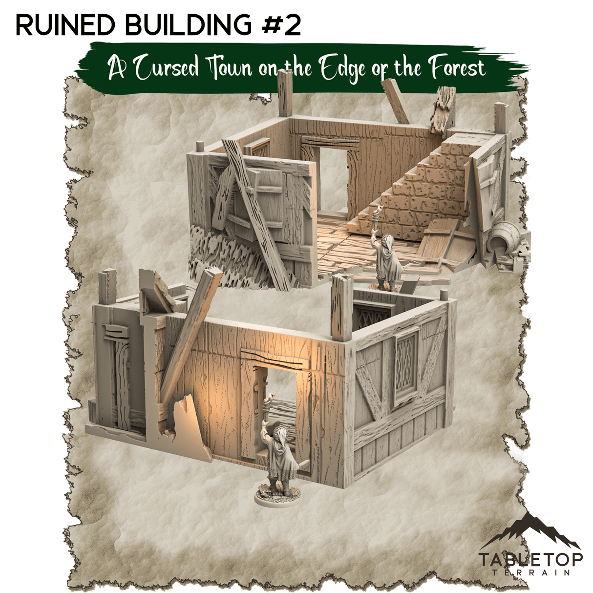 A Cursed Town on the Edge of the Forest - Thematic Dungeon Terrain