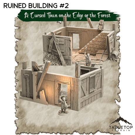 A Cursed Town on the Edge of the Forest - Thematic Dungeon Terrain