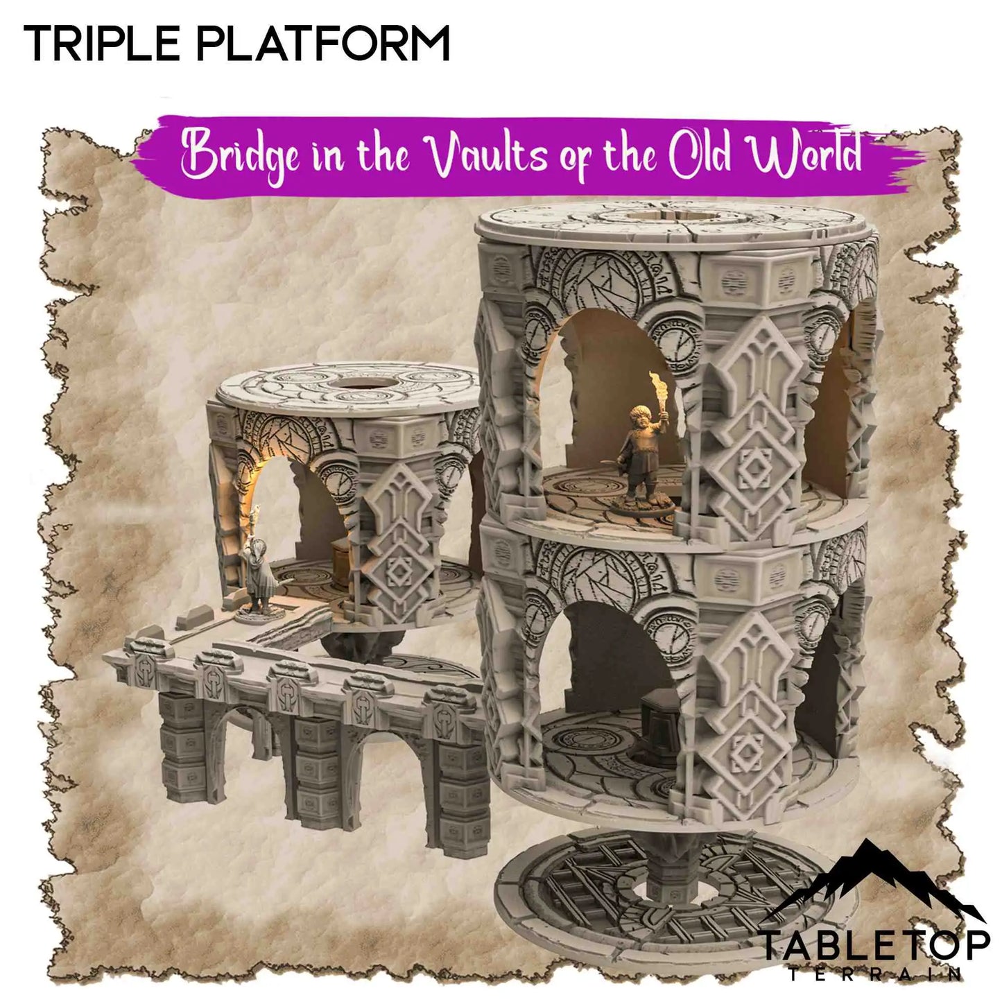 Bridge in the Vaults of the Old World - Thematic Dungeon Terrain