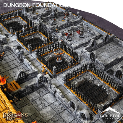 Dungeon Foundation Gaming Board Compatible with HeroQuest First Light