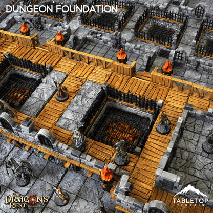 Dungeon Foundation Gaming Board Compatible with HeroQuest First Light