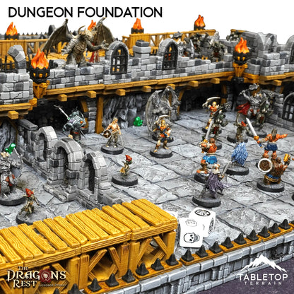 Dungeon Foundation Gaming Board Compatible with HeroQuest First Light