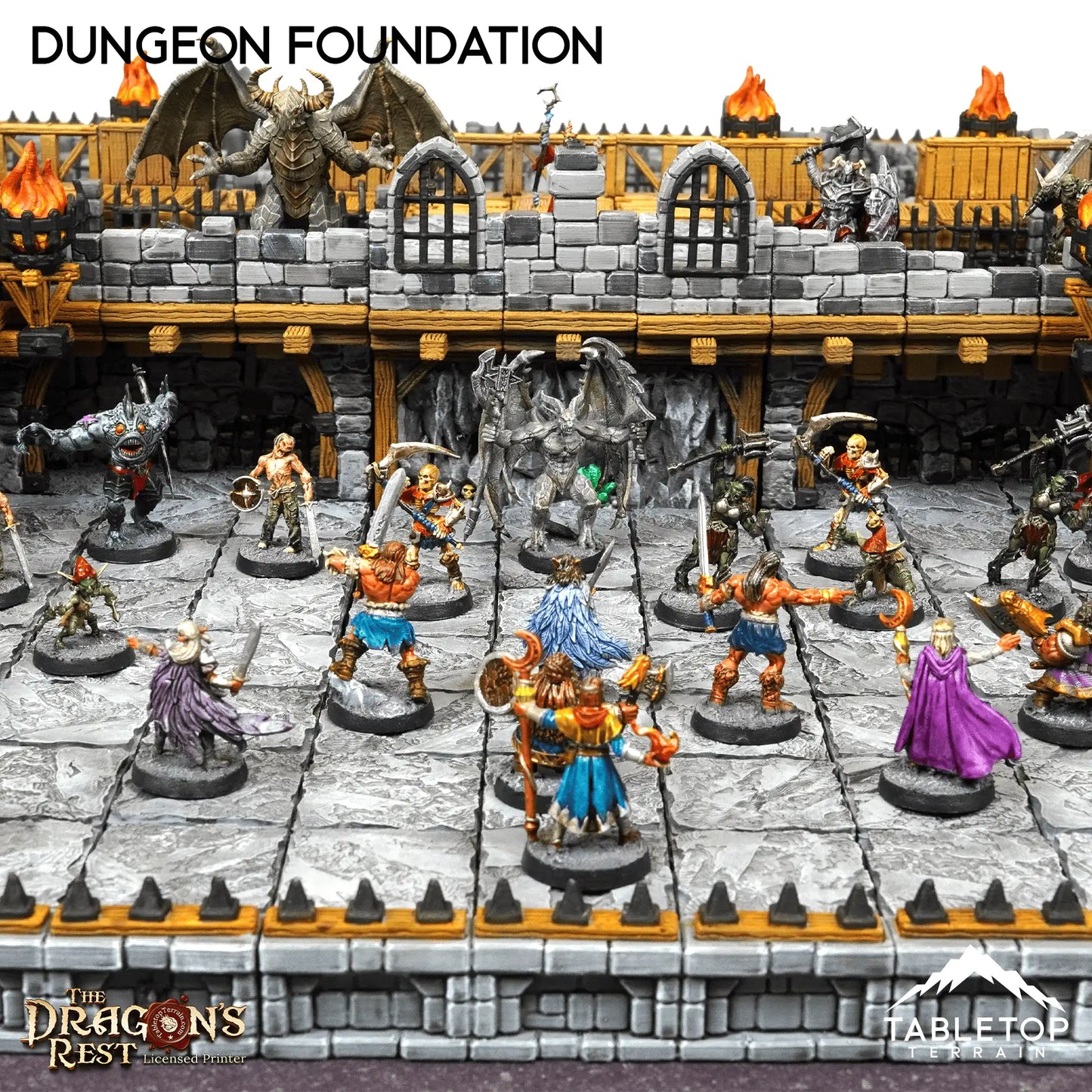 Dungeon Foundation Gaming Board Compatible with HeroQuest First Light