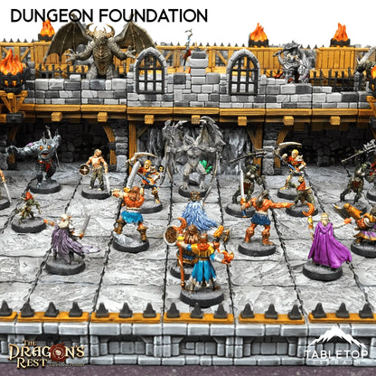 Dungeon Foundation Gaming Board Compatible with HeroQuest First Light