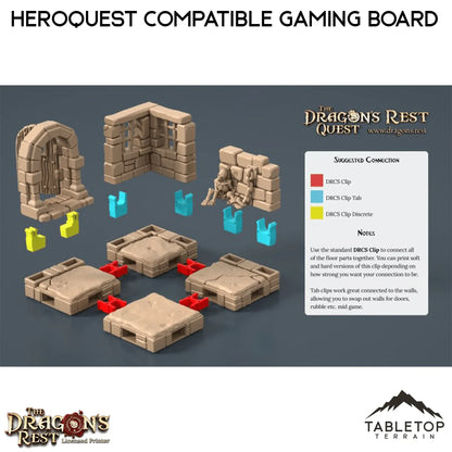 Dungeon Gaming Board Compatible with HeroQuest