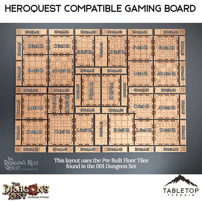 Dungeon Gaming Board Compatible with HeroQuest