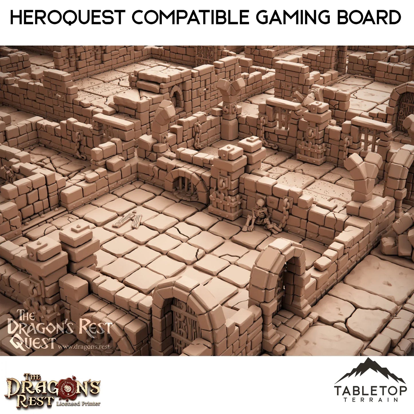 Dungeon Gaming Board Compatible with HeroQuest