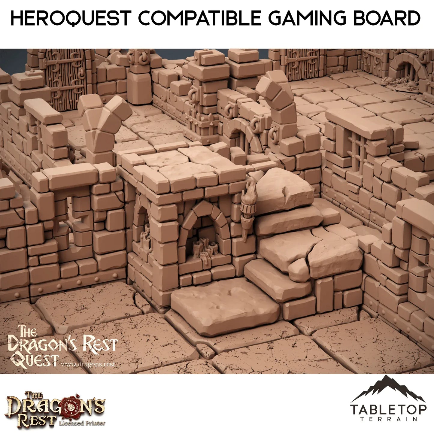 Dungeon Gaming Board Compatible with HeroQuest