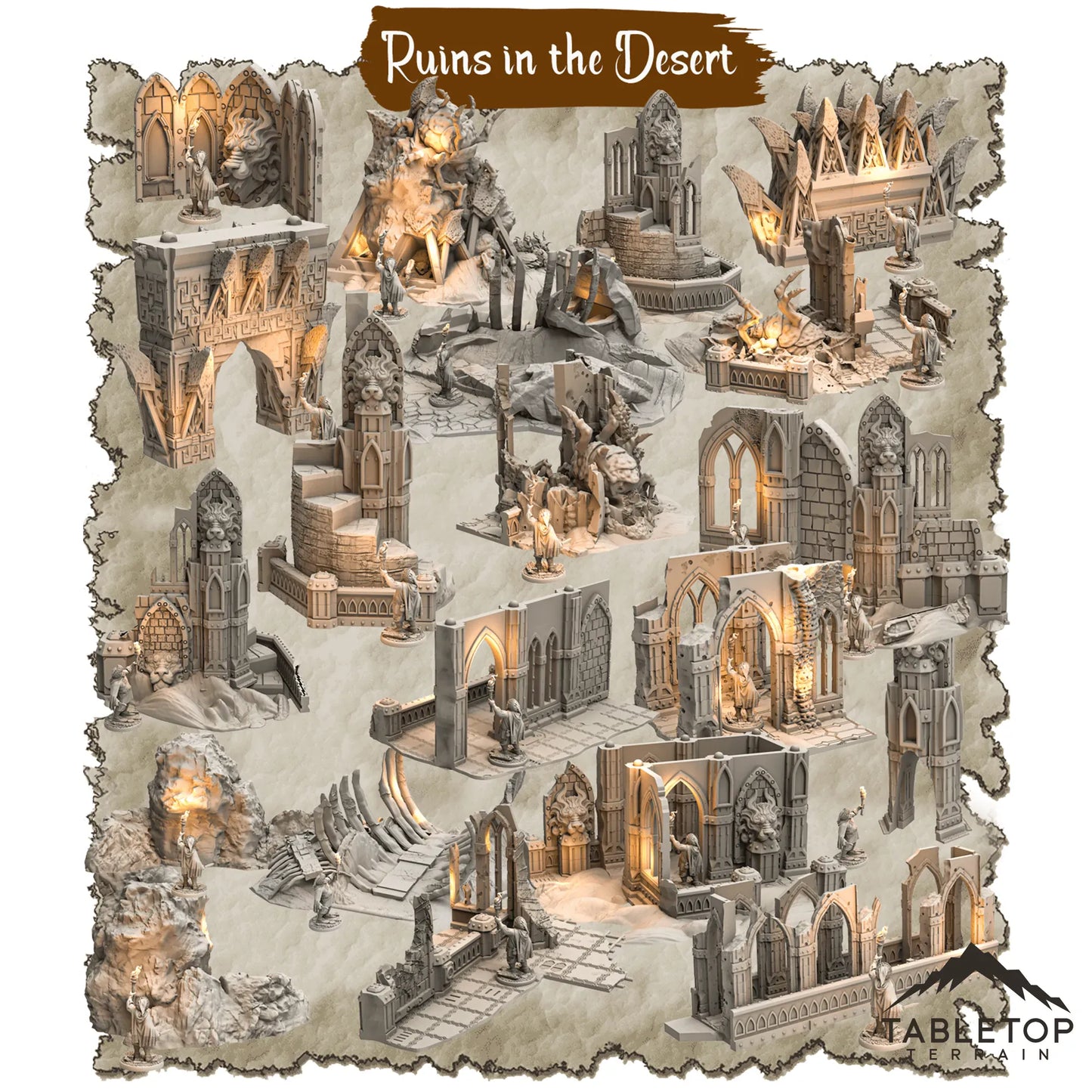 Ruins in the Desert - Thematic Dungeon Terrain