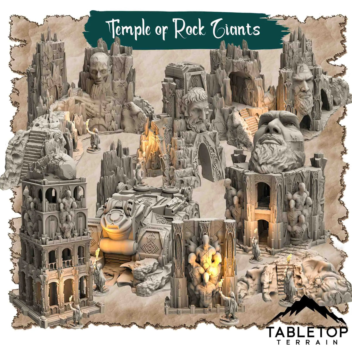 Temple of the Rock Giants - Thematic Dungeon Terrain