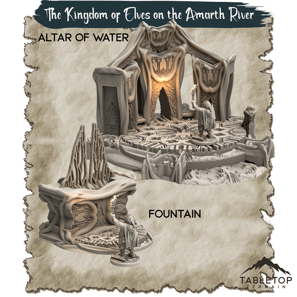 The Kingdom of Elves on the Amarth River - Thematic Dungeon Terrain