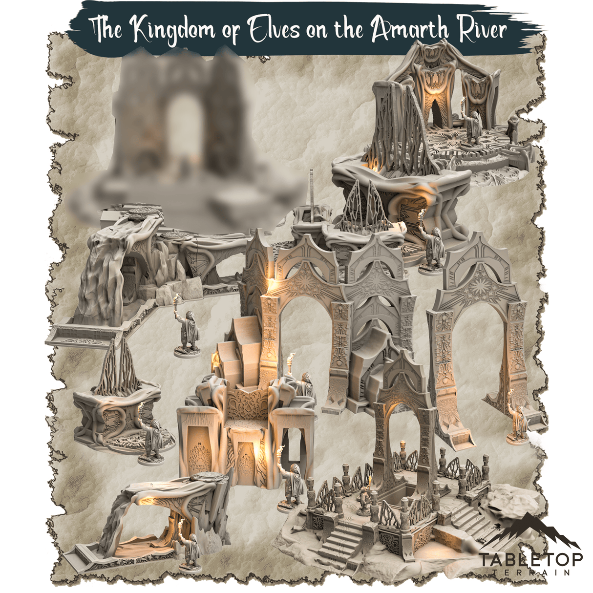 The Kingdom of Elves on the Amarth River - Thematic Dungeon Terrain