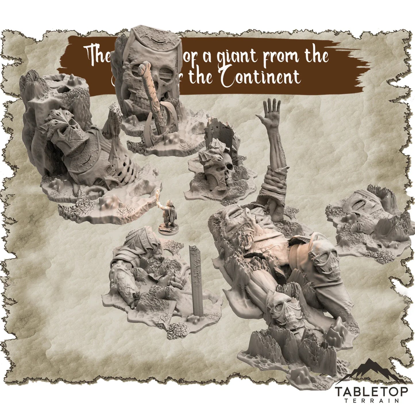 The Remains of a Giant from the Battle of the Continent Dungeon Terrain