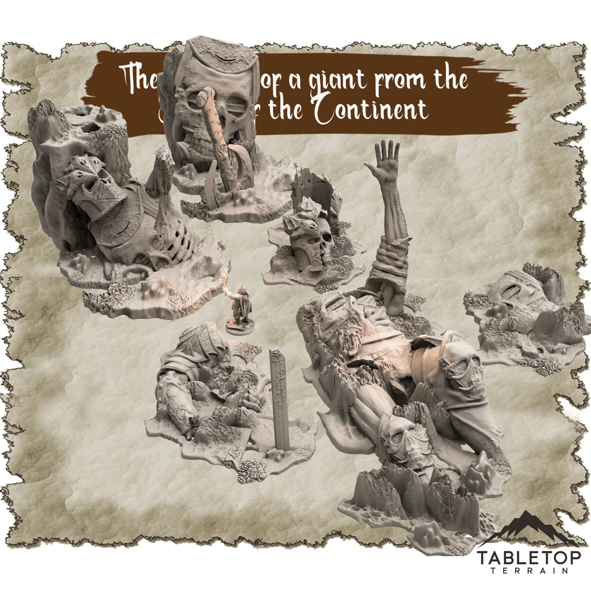 The Remains of a Giant from the Battle of the Continent Dungeon Terrain