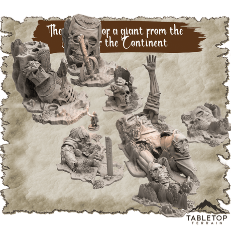 The Remains of a Giant from the Battle of the Continent Dungeon Terrain