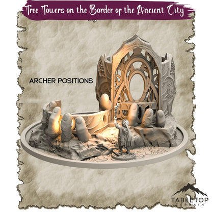 Tree Towers on the Border of the Ancient City - Thematic Dungeon Terrain
