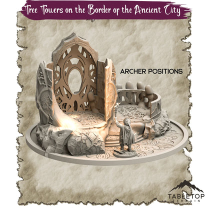 Tree Towers on the Border of the Ancient City - Thematic Dungeon Terrain