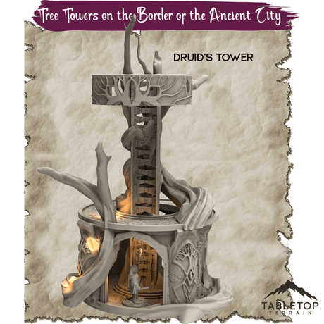 Tree Towers on the Border of the Ancient City - Thematic Dungeon Terrain