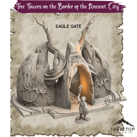 Tree Towers on the Border of the Ancient City - Thematic Dungeon Terrain